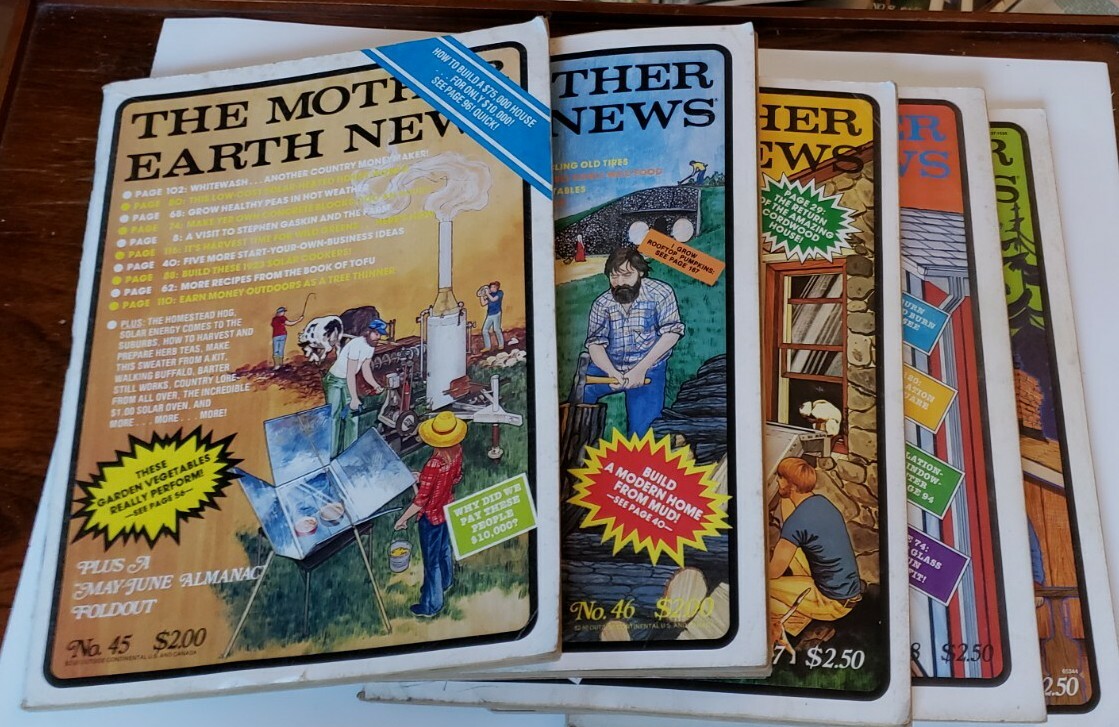 Lot Of 5 The Mother Earth News 1977-1978 Issues 45 46 47 48 49