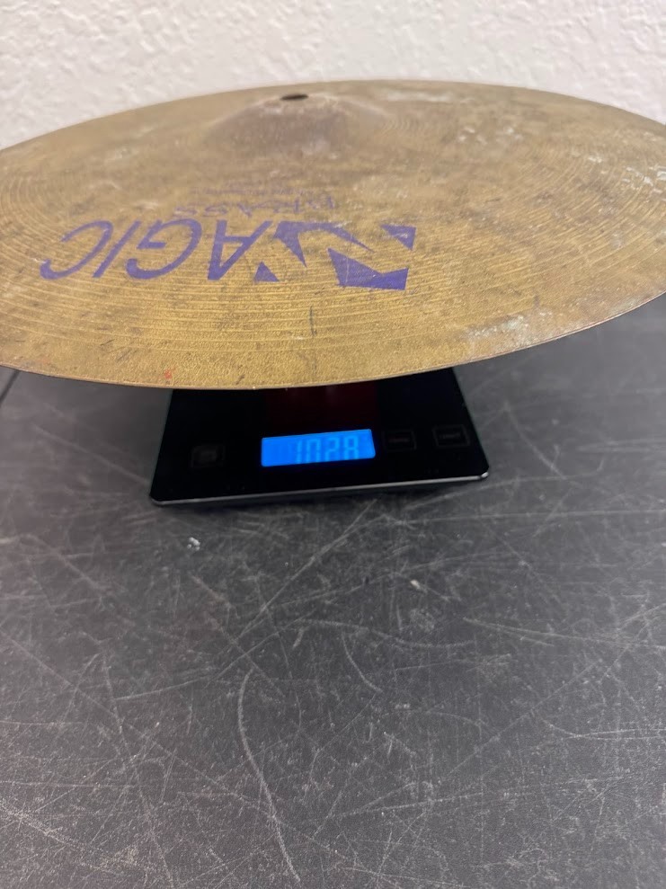 Magic Brass 16" Crash Cymbal Made in Germany 1029g Vintage Drum Cymbal