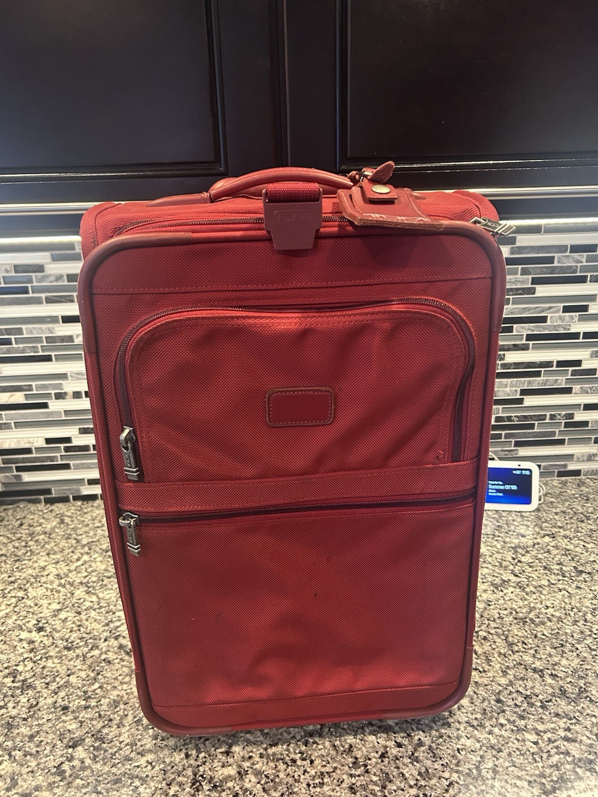 TUMI ALPHA Continental 22” Expandable Carry On 2-Wheel Roller Luggage Red 2278RF