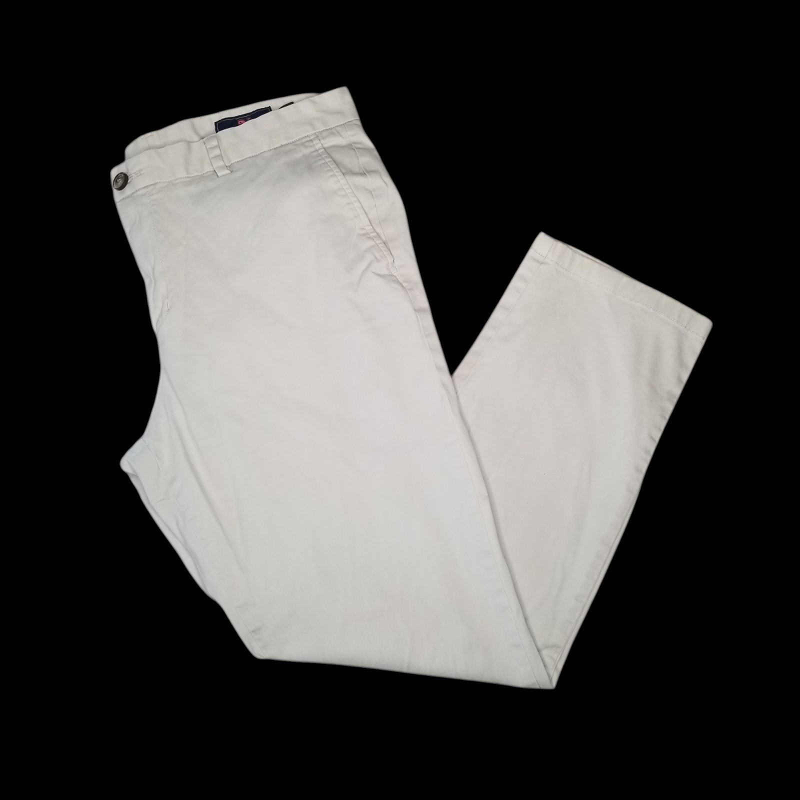 Vineyard Vines Khaki Chino Breaker Pants Beige Mens Sz 36 x 30 Preppy Casual