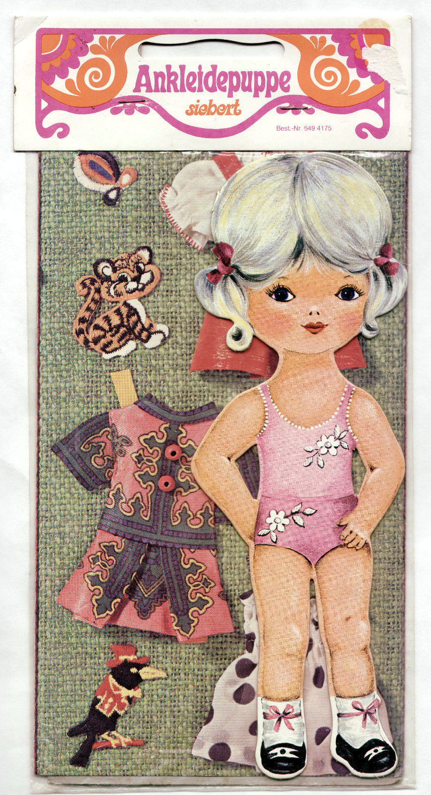 Vintage ANKLEIDEPUPPE SIEBERT paper dolls 1978 uncut from WEST GERMANY NRFP