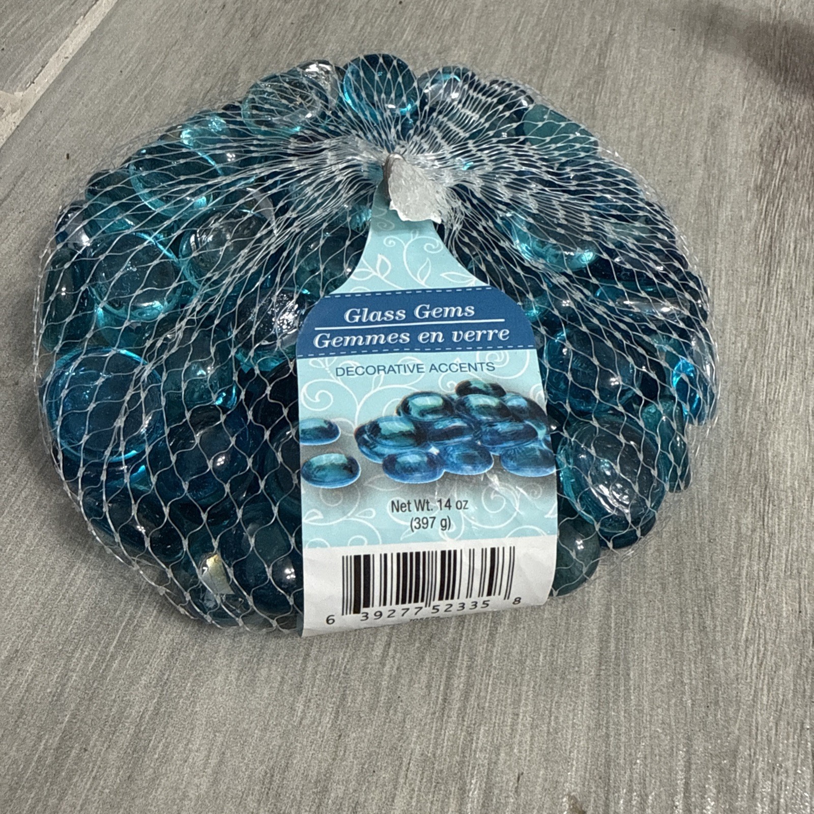 Decorative Accents Flat Glass Gems - Blue