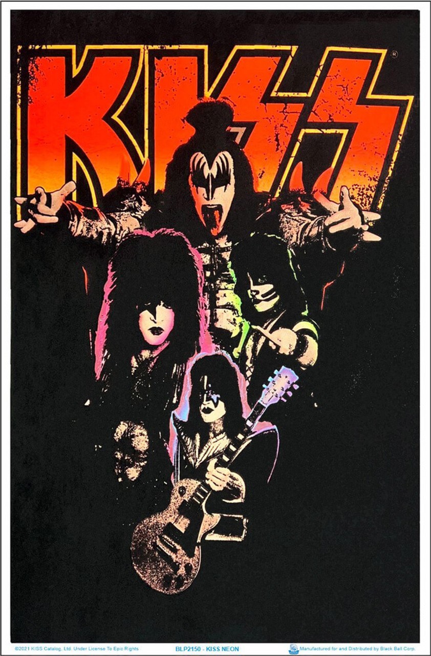 New KISS Neon Blacklight Gift For Fans Poster MP157