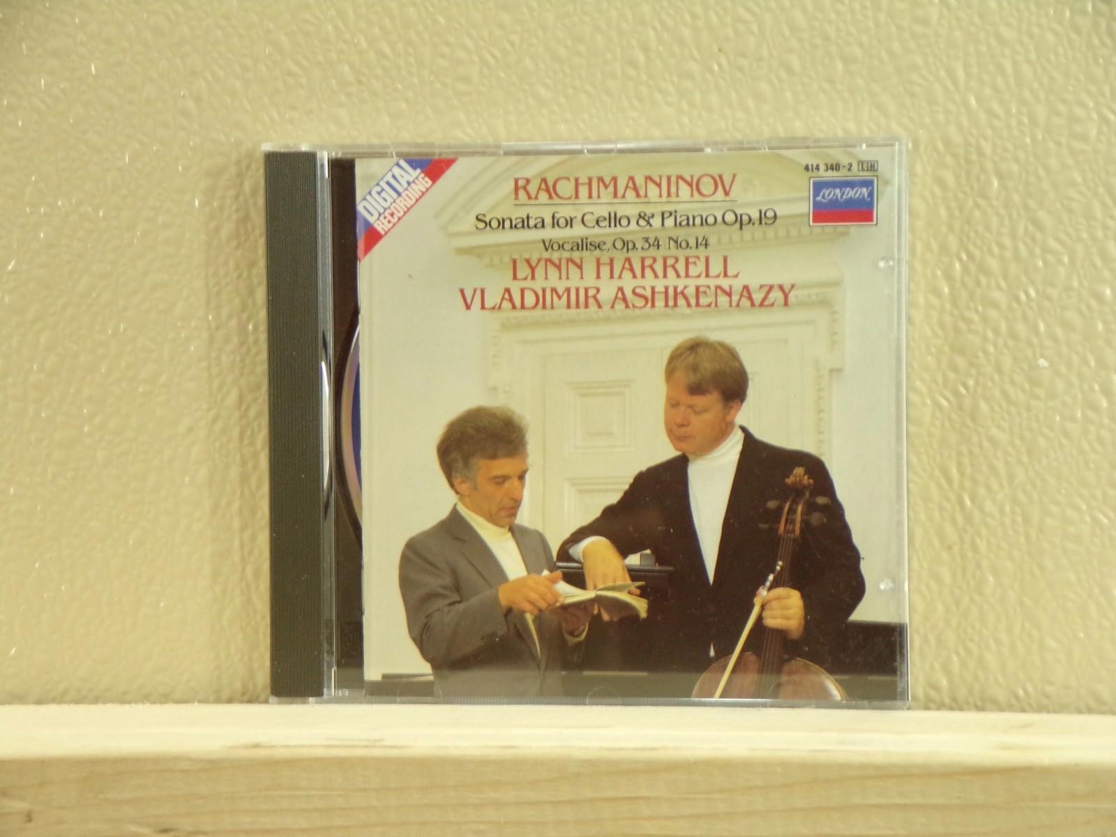 Rachmaninov Piano Sonata For Piano & Cello Lynn Harrell Vladimir Ashkenazy CD