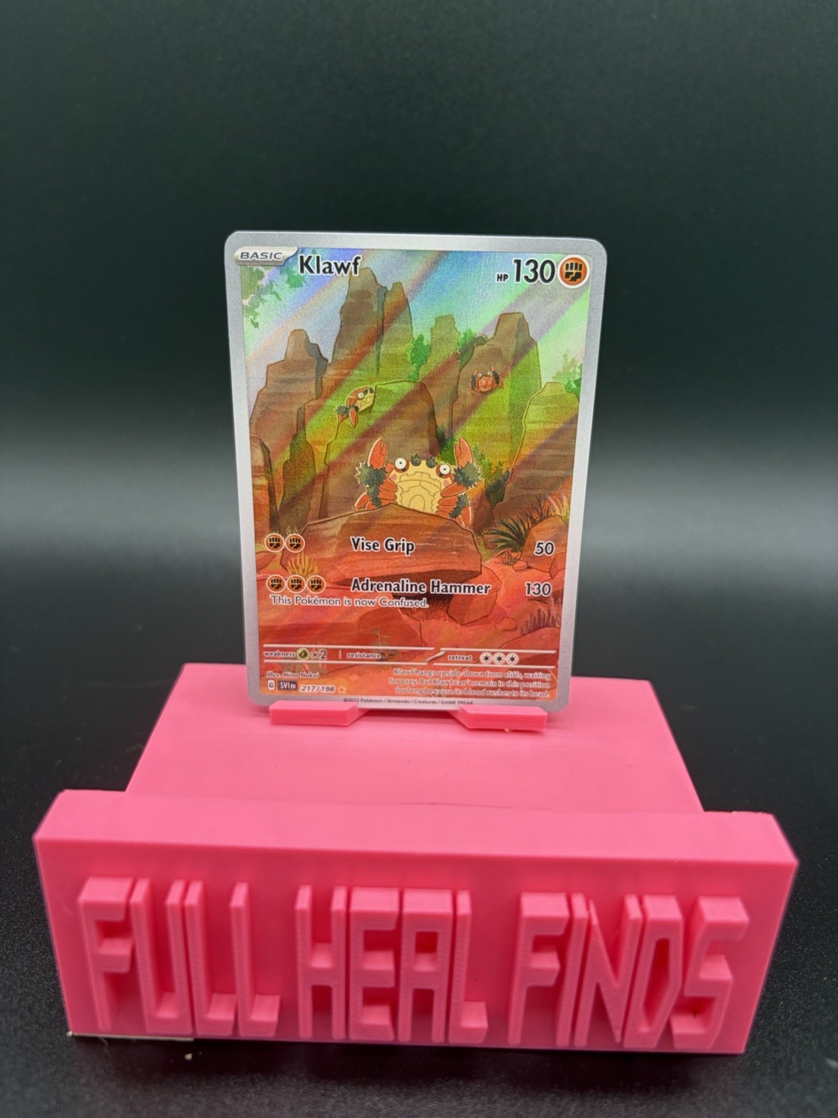 TCG Pokemon IR Klawf Holo Card 217/198 Scarlet & Violet Base Set