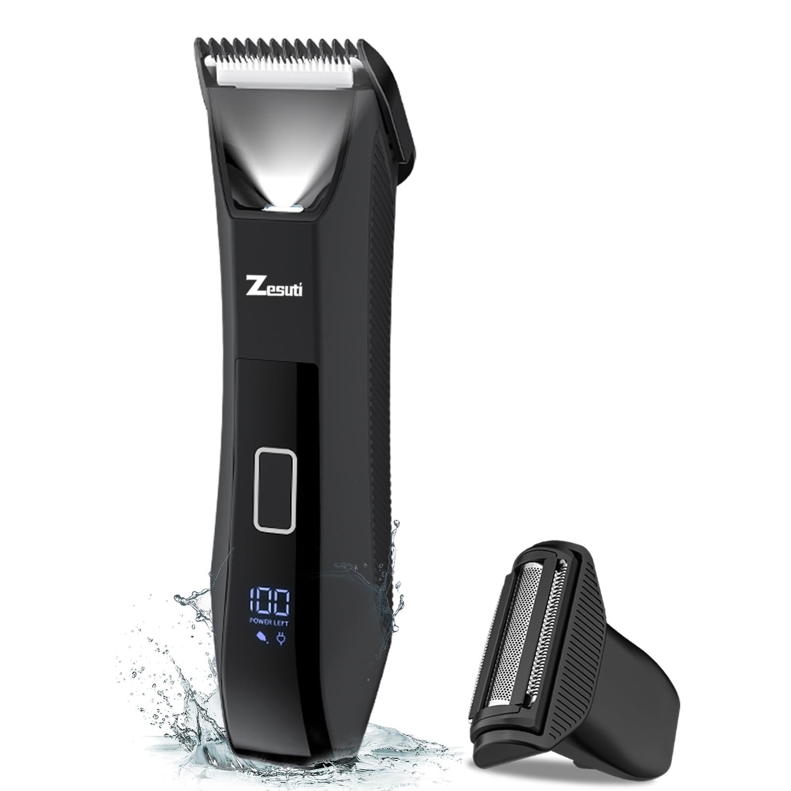 2-in-1 Manscape Trimmer for Men,Body & Groin Hair Trimmers for Men,Bikini Tri...