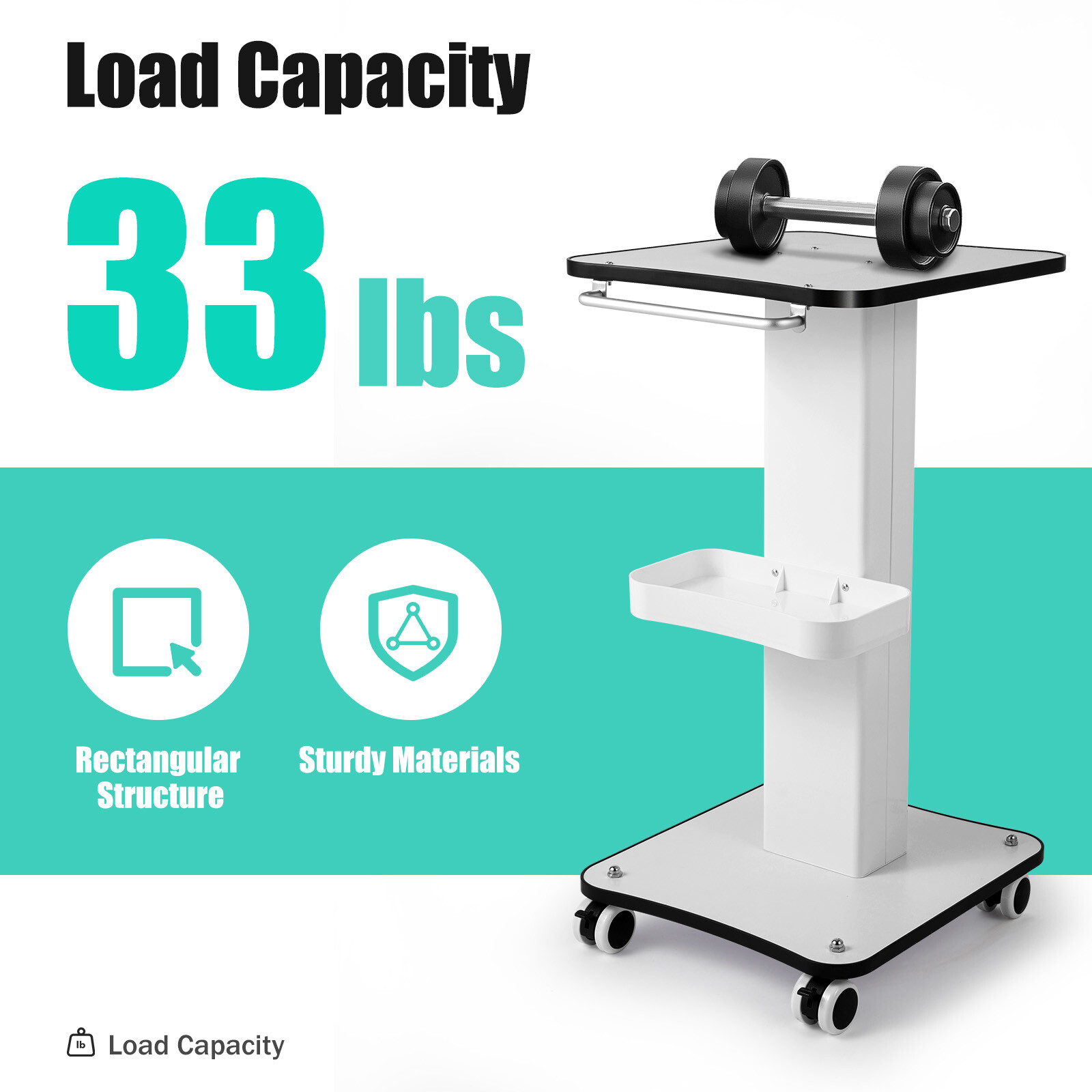 For Cavitation IPL Beauty Machine Assembled Cart Salon Holder Trolley Iron Stand