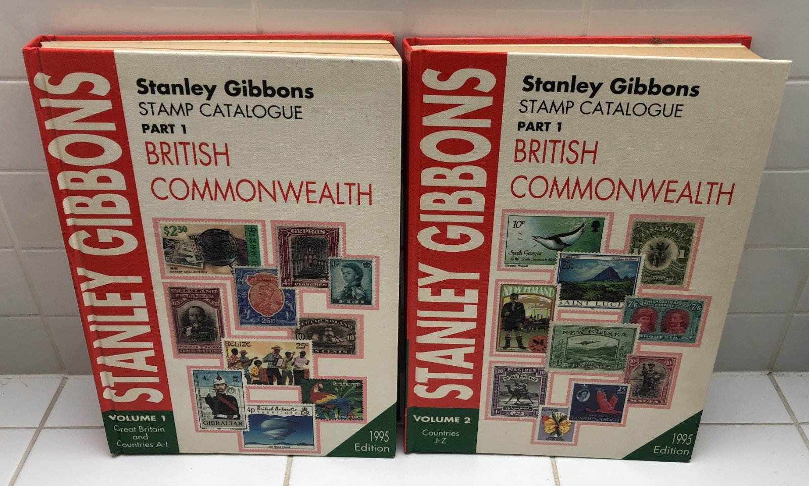 Stanley Gibbons British Commonwealth Stamp Catalogues – 1995 – Volume 1 and 2