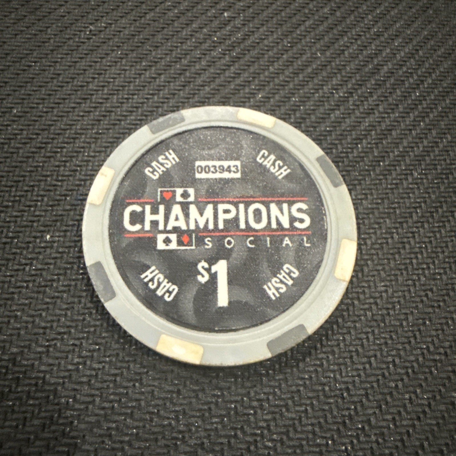 Champions Social Poker Room Houston Texas $1 Poker Chip