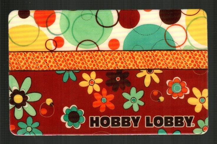 HOBBY LOBBY Colorful Flowers ( 2007 ) Gift Card ( $0 )
