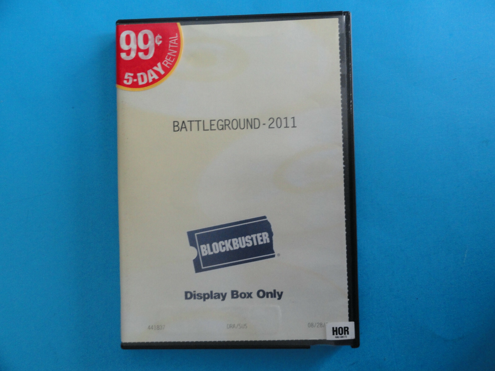 BLOCKBUSTER VIDEO STORE DVD RENTAL CASE "BATTLEGROUND" -NO MOVIE INCLUDED