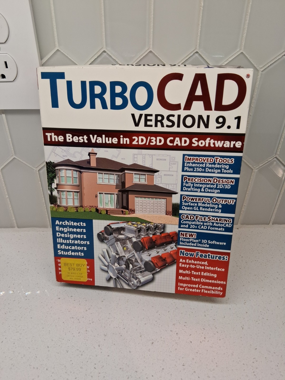 Turbocad Version 9.1 (IMSI Soft) Original, Factory Sealed, See Pics