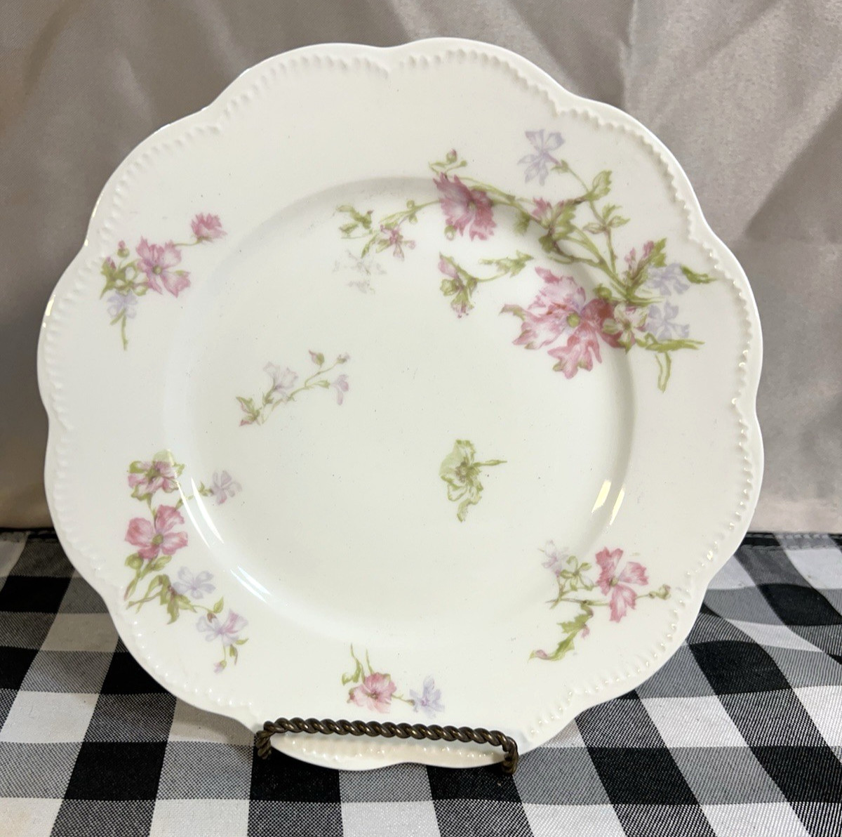 Haviland & Co. Miramar Limoges France Dessert Plate 7.5" Pink Floral (1282)