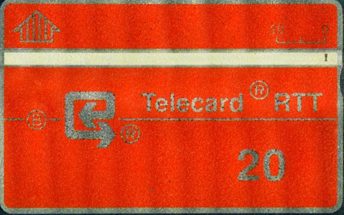 Phonecard Belgium RTT Red-White 20 107B As Photo