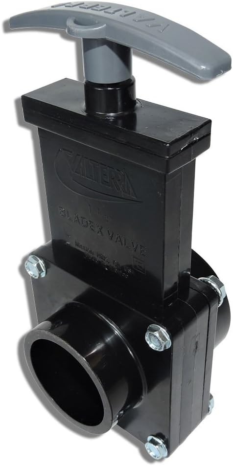 Valterra 1 1/2" Dump valve RV Drain Sewer Waste Valve Assembly Hub 1.5 inches 