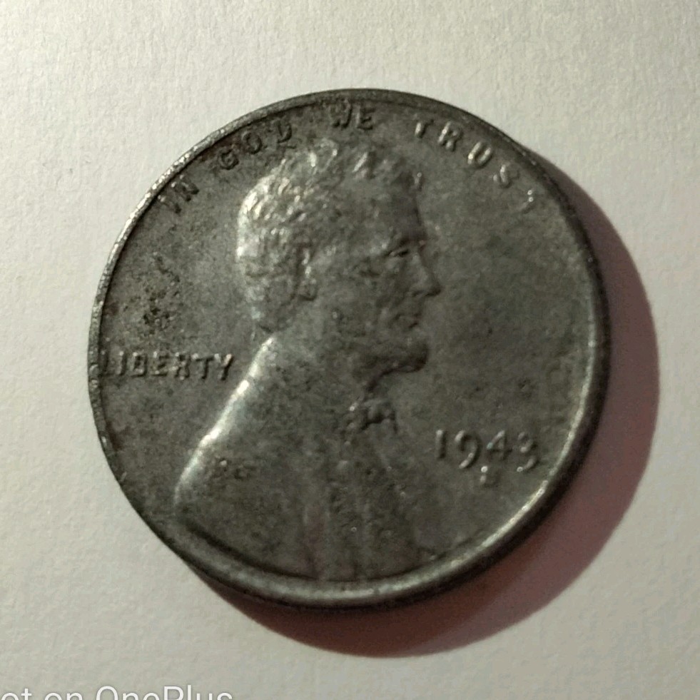 1943 Lincoln Wheat Small Cent Steel Brown Circulated US One Cent Coin