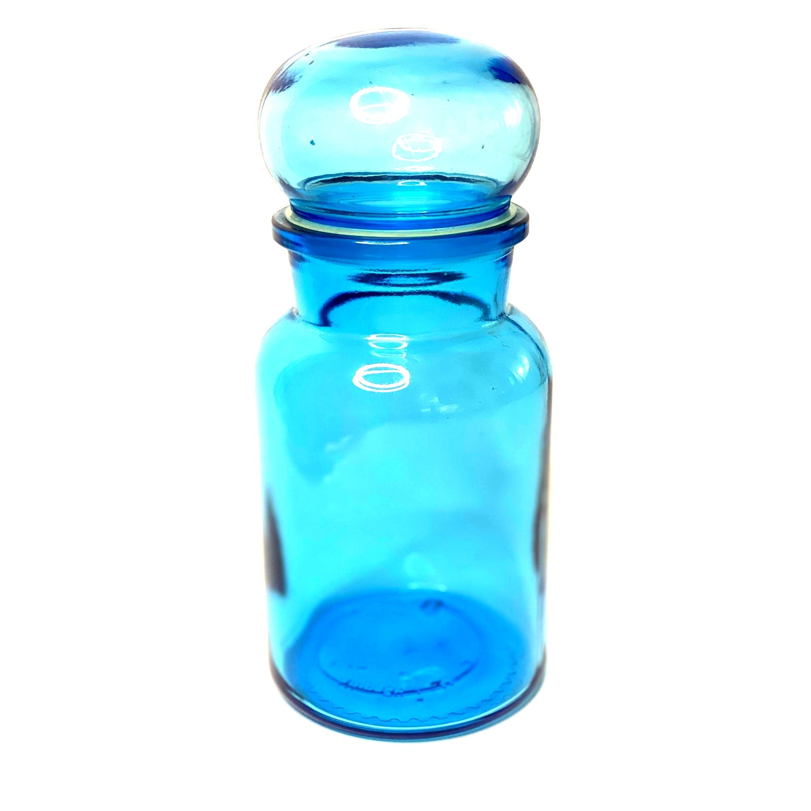 Vintage Belgian Blue Apothecary Bottle – UV Reactive Pharmaceutical Glass