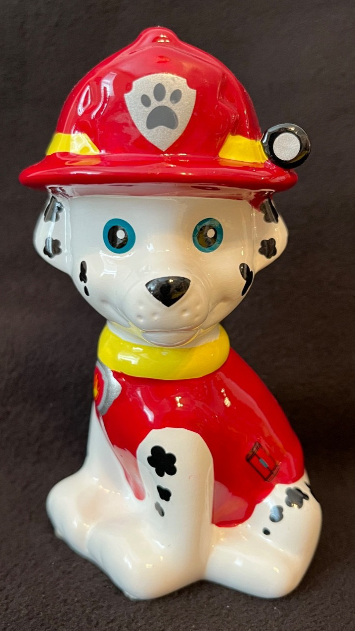 FAB NY Paw Patrol Marshall Rescue Fireman Dog Money Piggy Bank