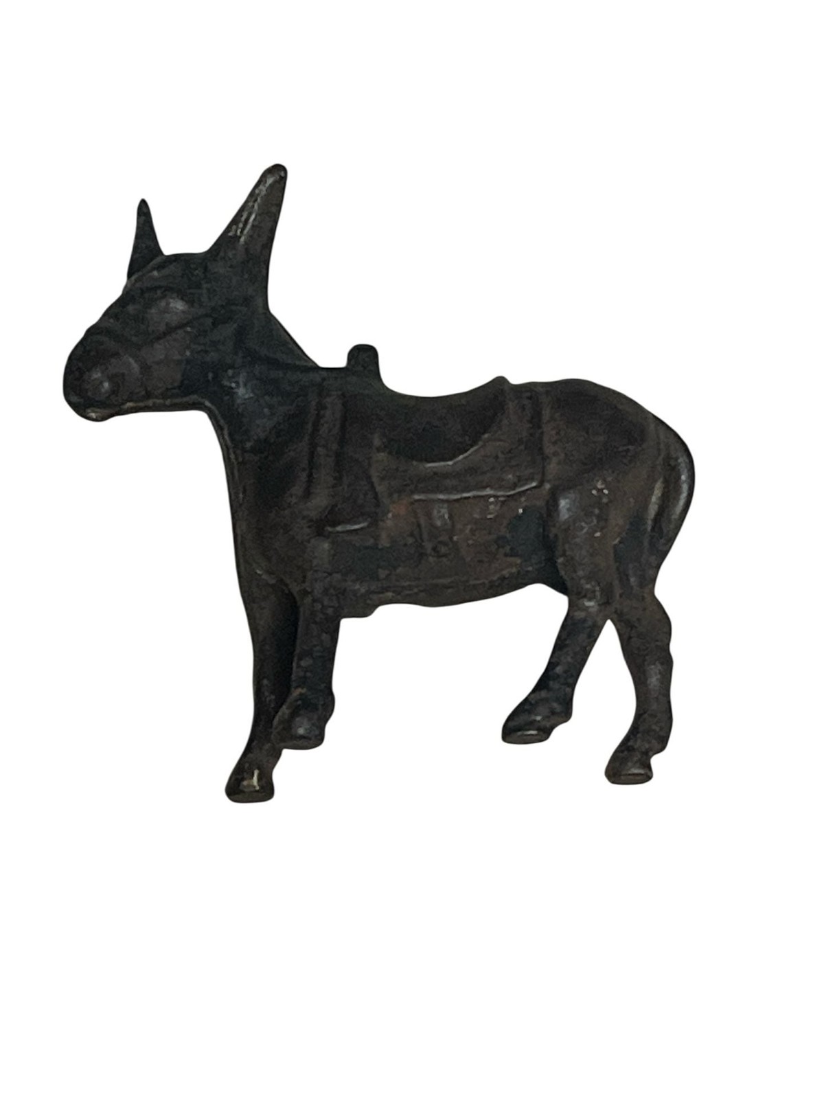 Vintage A.C. Williams Cast Iron Donkey Burro Still Coin Bank