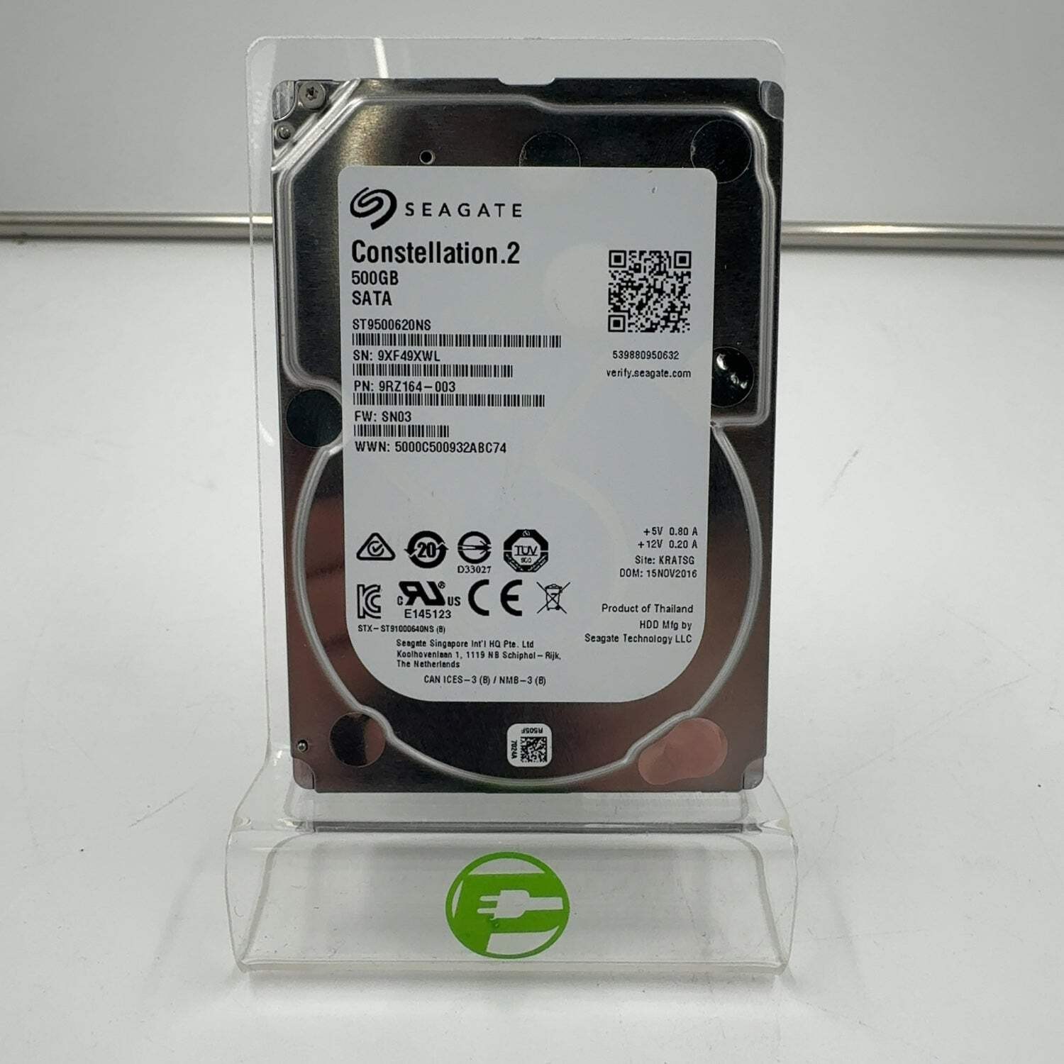 Seagate 2.5" Constellation.2 500GB eSATA III 6Gbps HDD 9RZ164-003