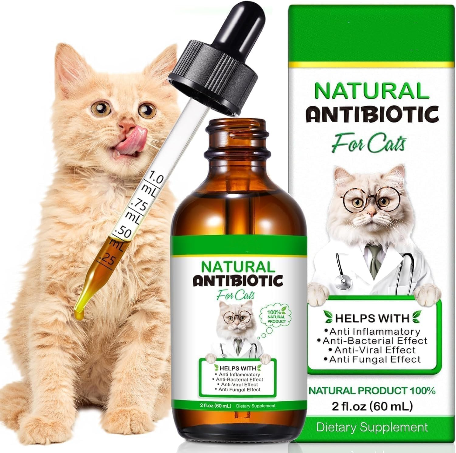 Cat Antibiotics for Infection, Natural Antibiotics for Cats, Cat Multivitamins L