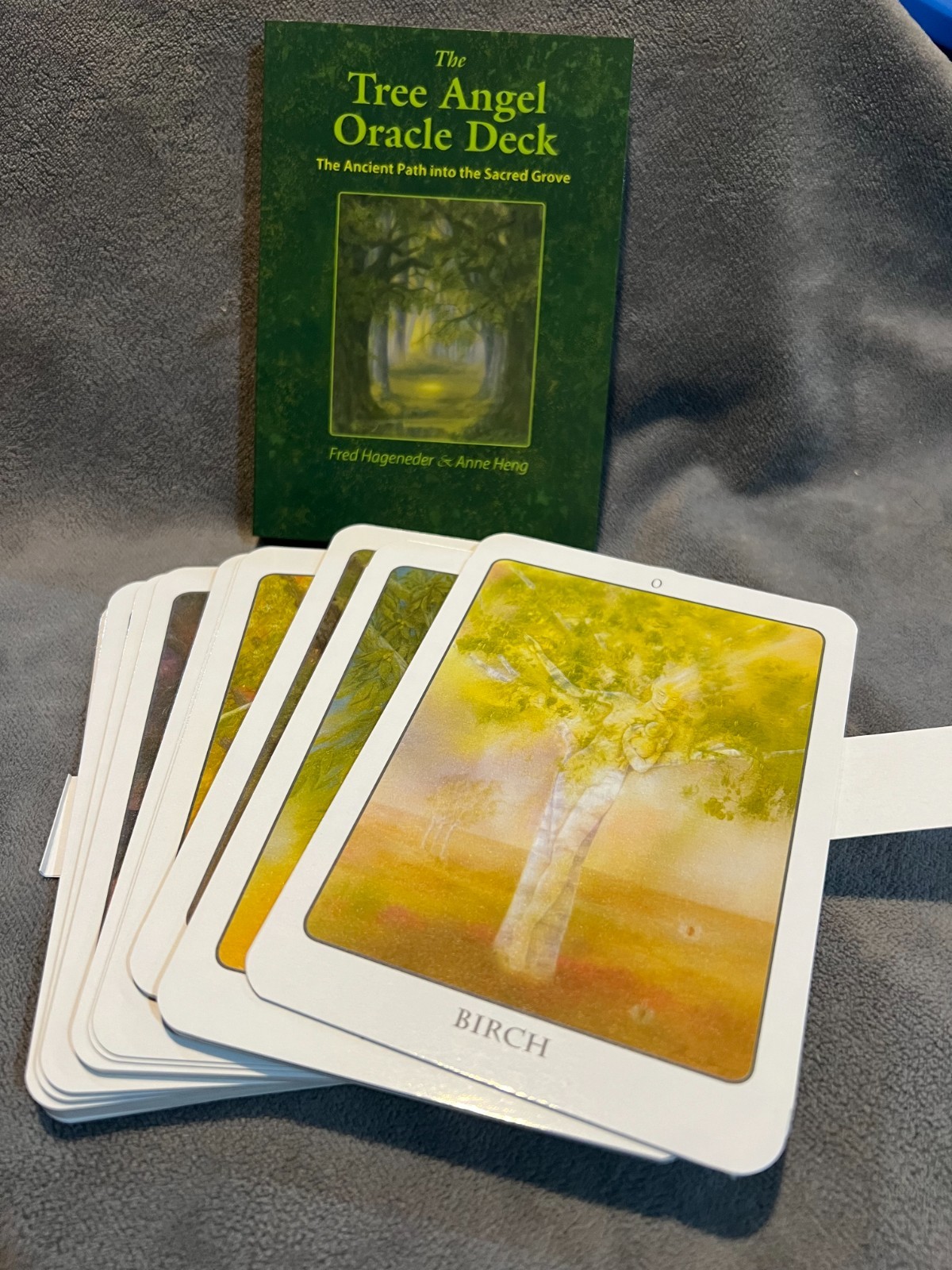 The Tree Angel Oracle Deck by Fred Hageneder and Guidebook Pristine Condition