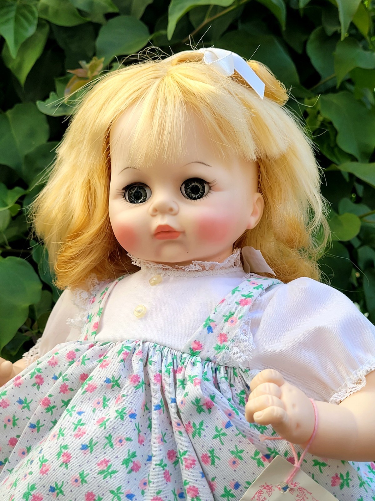 1977 Vintage Madame Alexander Blonde Baby Doll Pussy Cat Pussycat 14" As Is READ