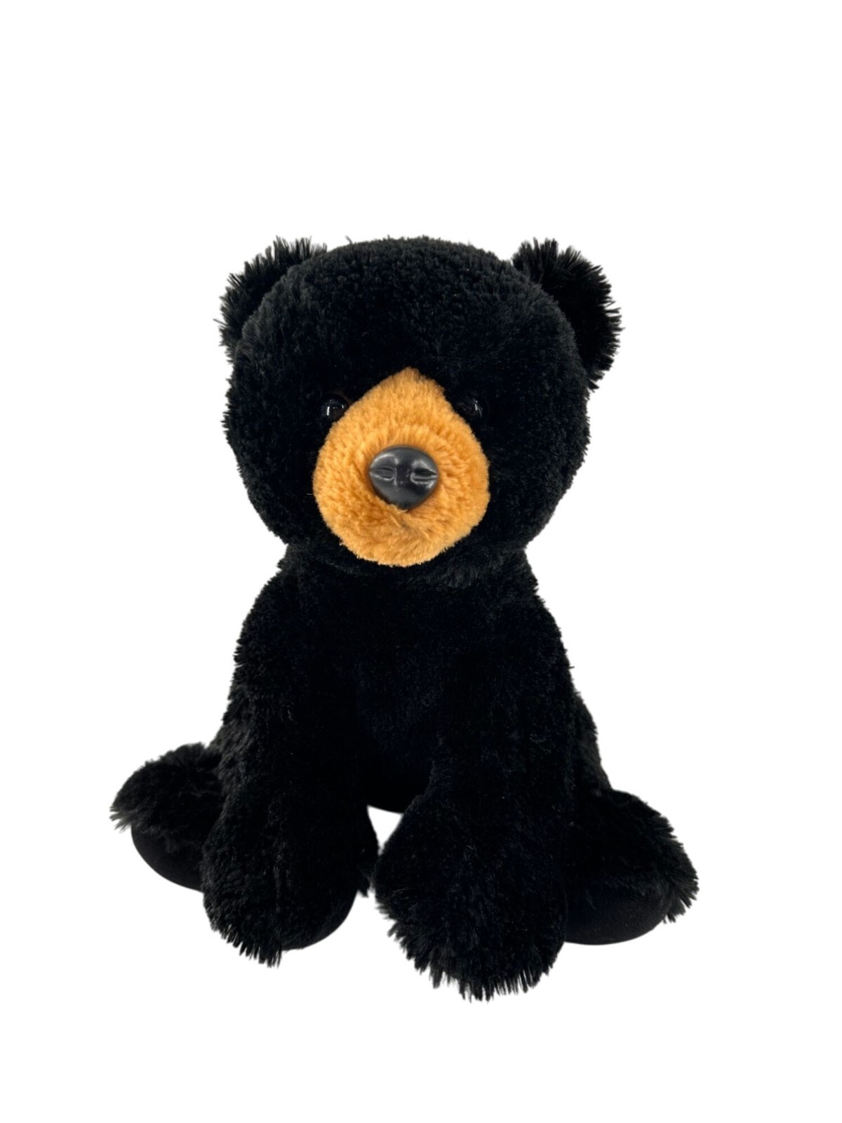 Aurora Plush Black Bear Stuffed Animal Toy 12" Soft 2016 Sitting World Gift