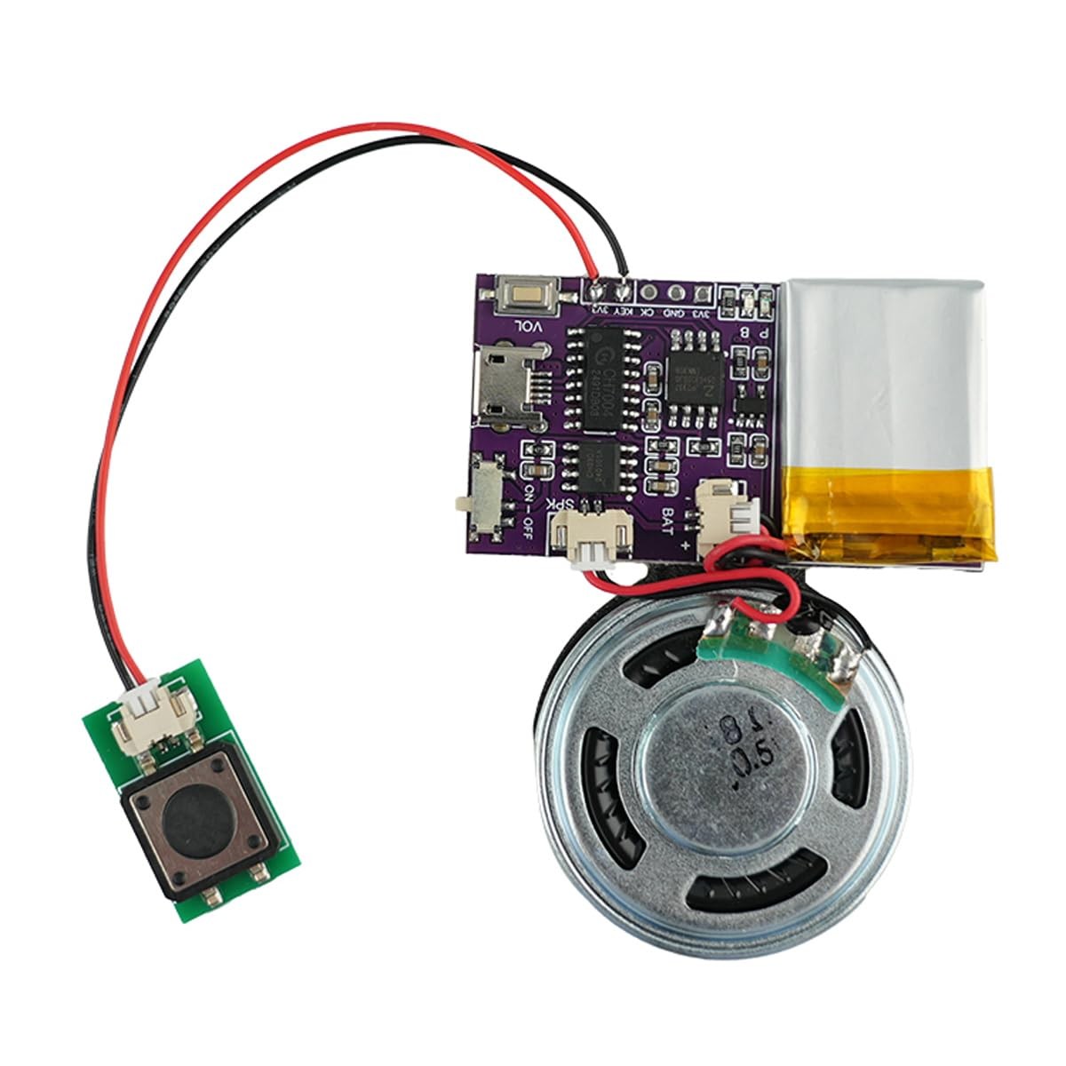 Voice Module,MP3 Music Sound Chips, 16MB Sound Module for Crafts, Christmas, ...