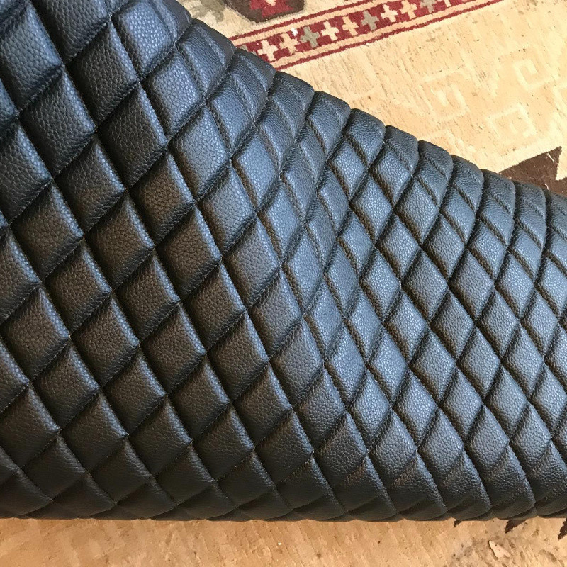 Faux Leather Fabric PVC Foam Backing Quilted Vinyl Car Auto Interior Decor