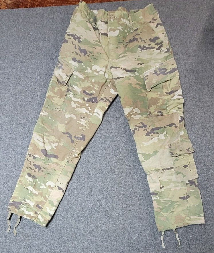 Camo Pattern Combat Utility Cargo Pants Size M-R  31-35in Waist 29.5-32.5 Inseam