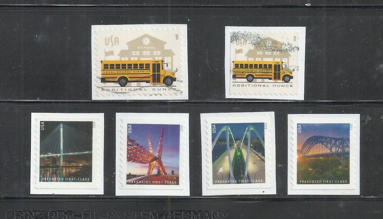 6  US USED STAMPS. SCOTT 5740-41,  5808-11