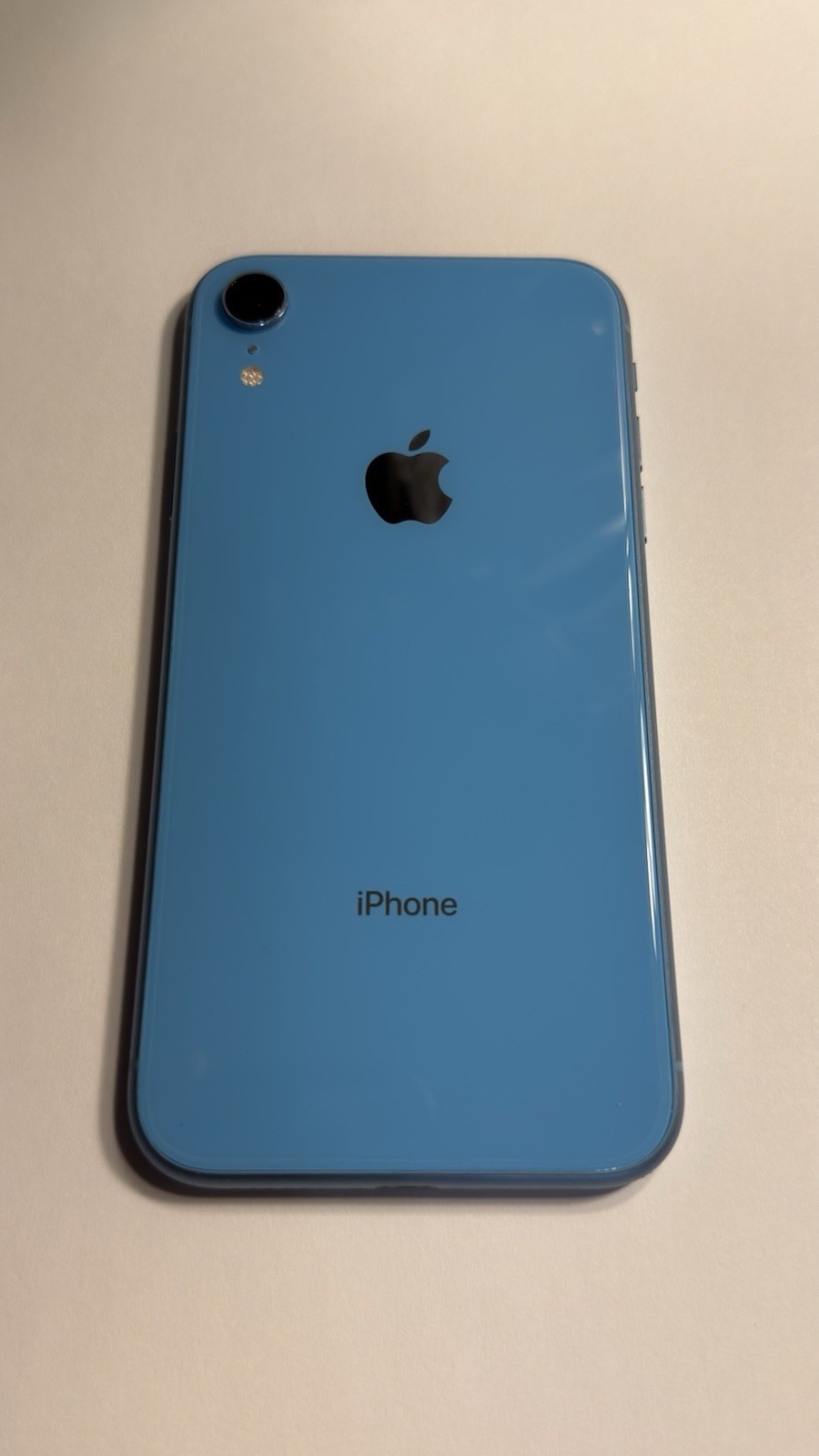 OEM Used Apple iPhone XR Blue Housing Assembly with Small Parts