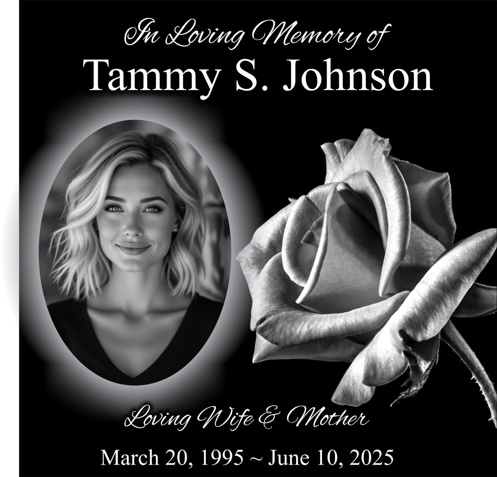 Personalized Pet  Memorial Grave Marker Granite Plaque Human headstone dog 12x12