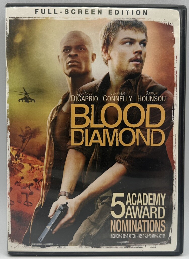 Blood Diamond DVD Fullscreen Leonardo DiCaprio Jennifer Connelly 2006