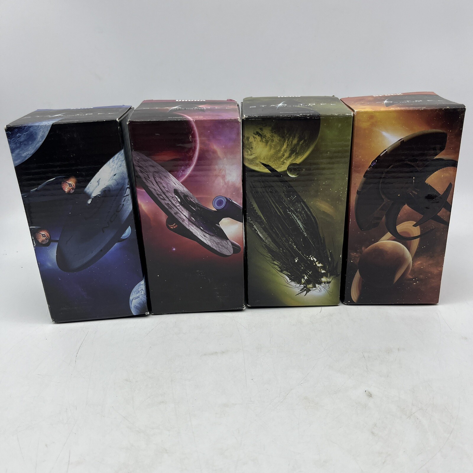 2008 Star Trek Movie Set Of 4 Collectible Drinking Glasses Burger King New NIB