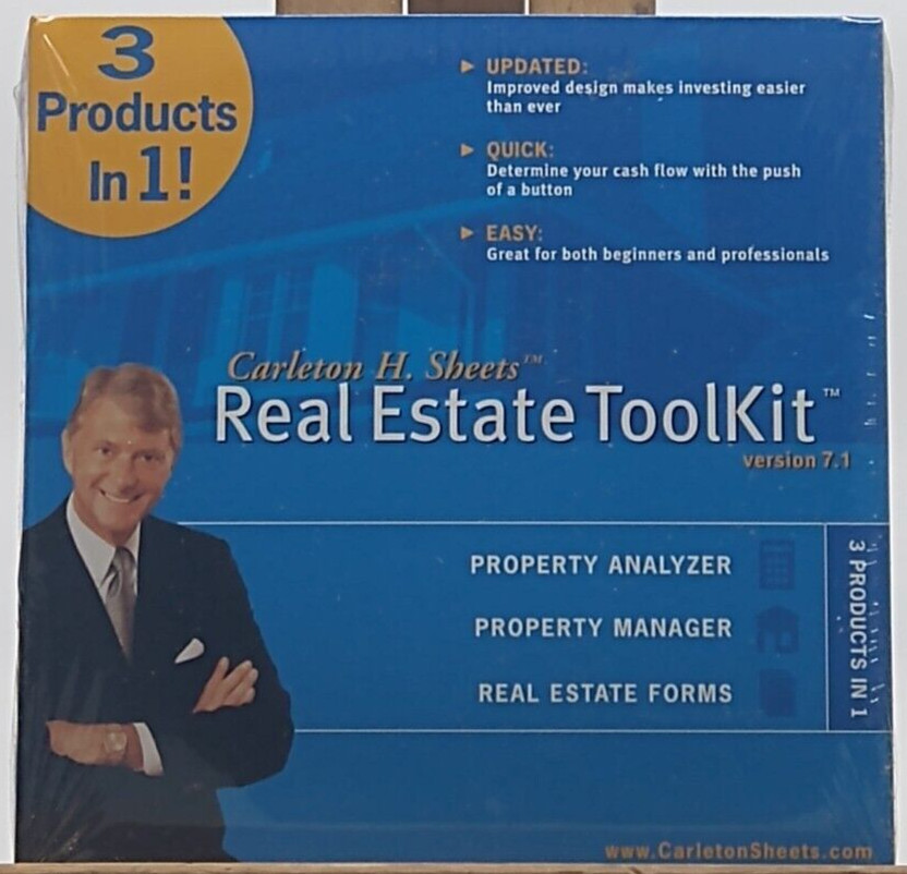 Carleton H Sheets: Real Estate Toolkit Ver 7.1 PC CD Analyzer Manager & Forms