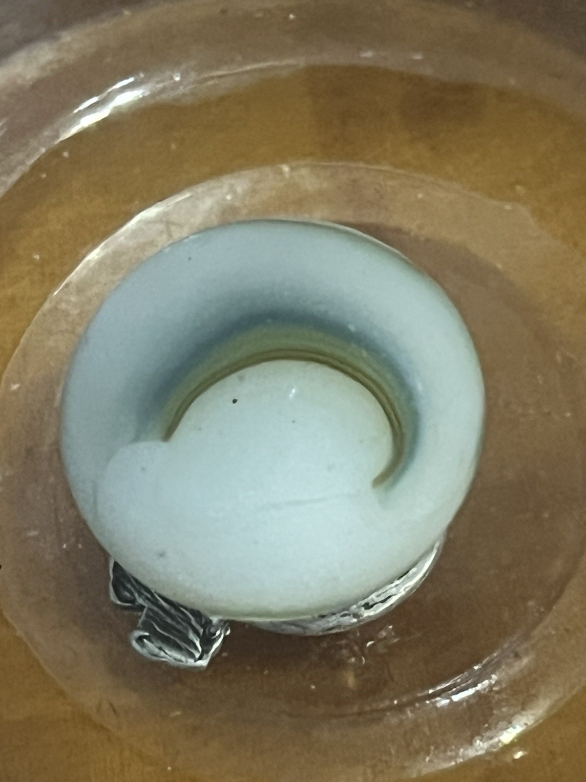 Vintage Shooter Marble .90” Peltier Rainbo Big Boy Rare Pattern