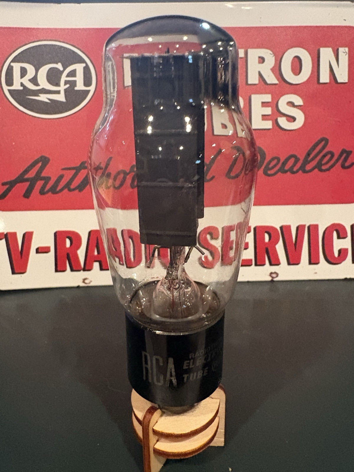 RCA RADIOTRON 5U4G ST Bottle Black Plate D Top Get Tube TV7 TEST NOS Balanced🔈