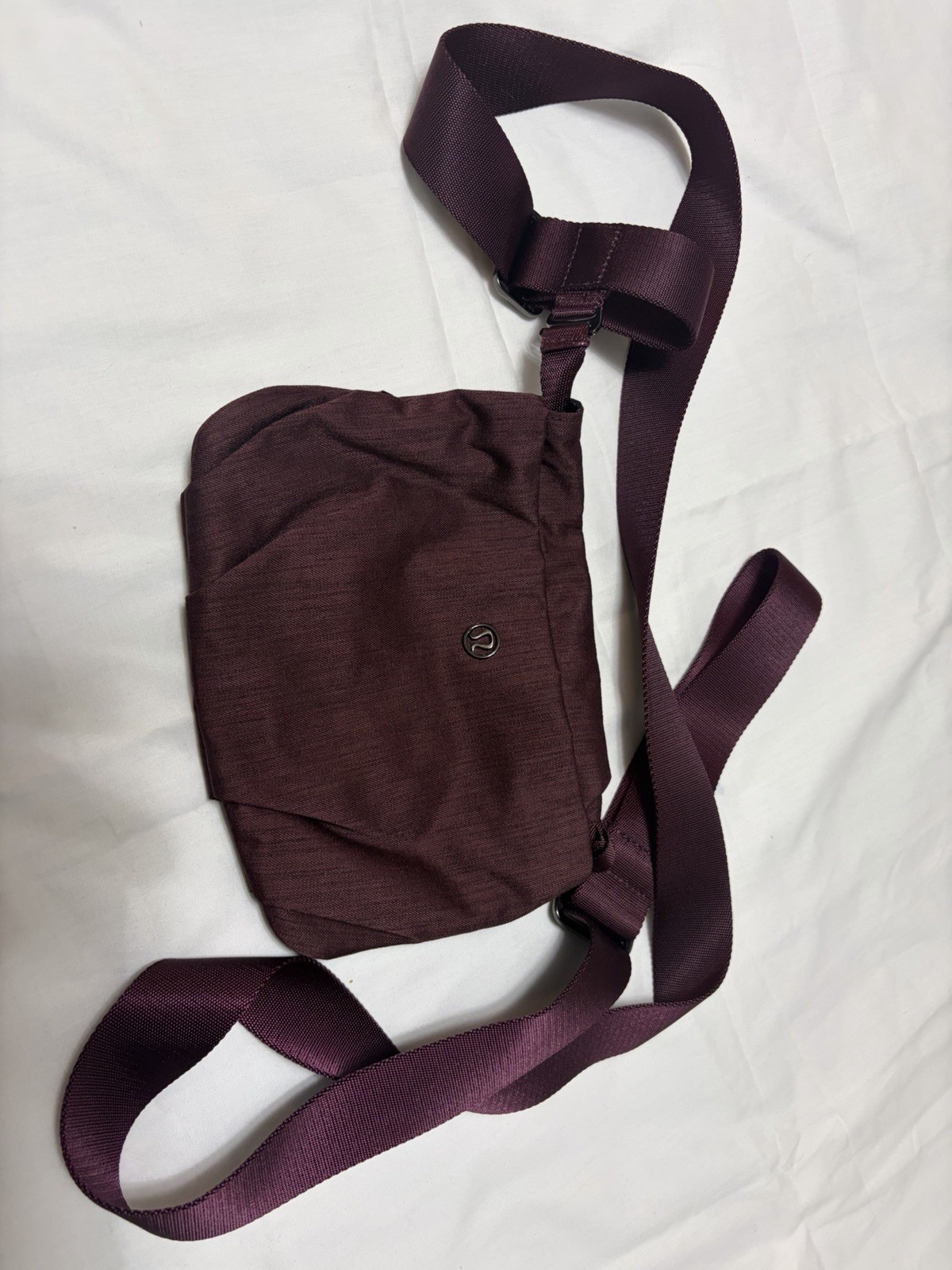 Lululemon Essential Yoga Mat Carrier w/ Straps & Detachable Blk Nylon Pouch Bag