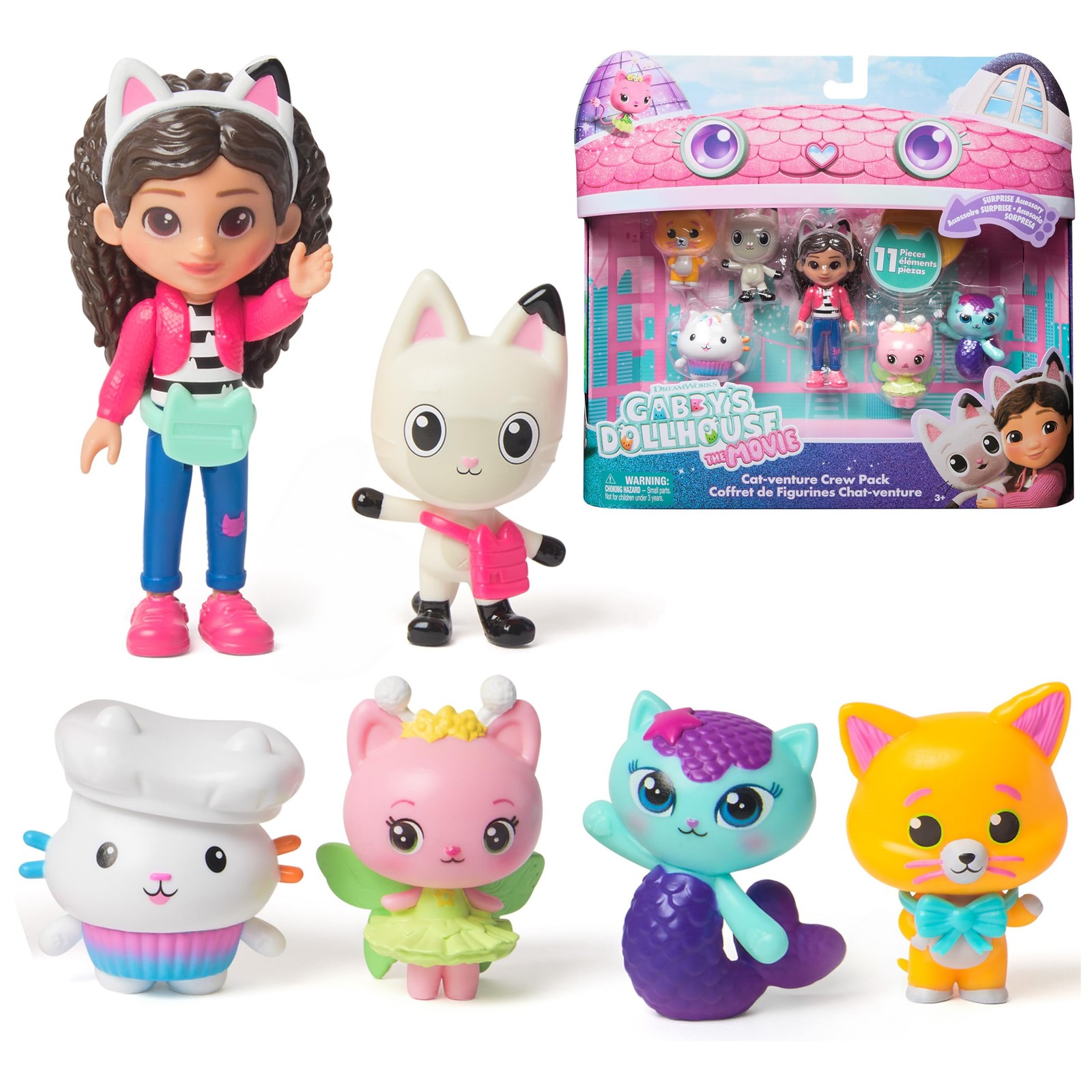 DreamWorks GABBY'S Dollhouse The Movie, Cat-Venture Crew One Size, Multicolor 