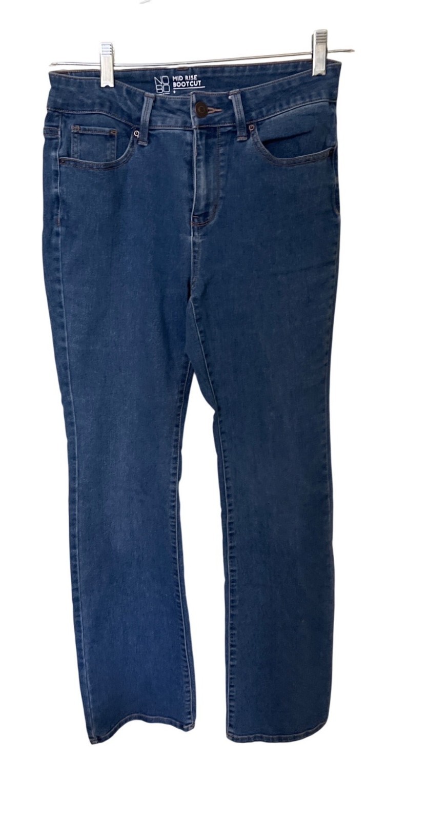 No Boundaries Mid Rise Bootcut Jeans Size 9 Blue Denim Cowgirl Western Rodeo