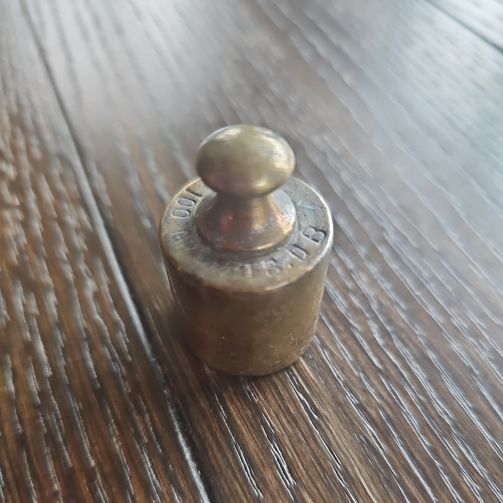 100 Grammes Brass Vintage Antique Weight Scales Solid ( One Individual Weight )