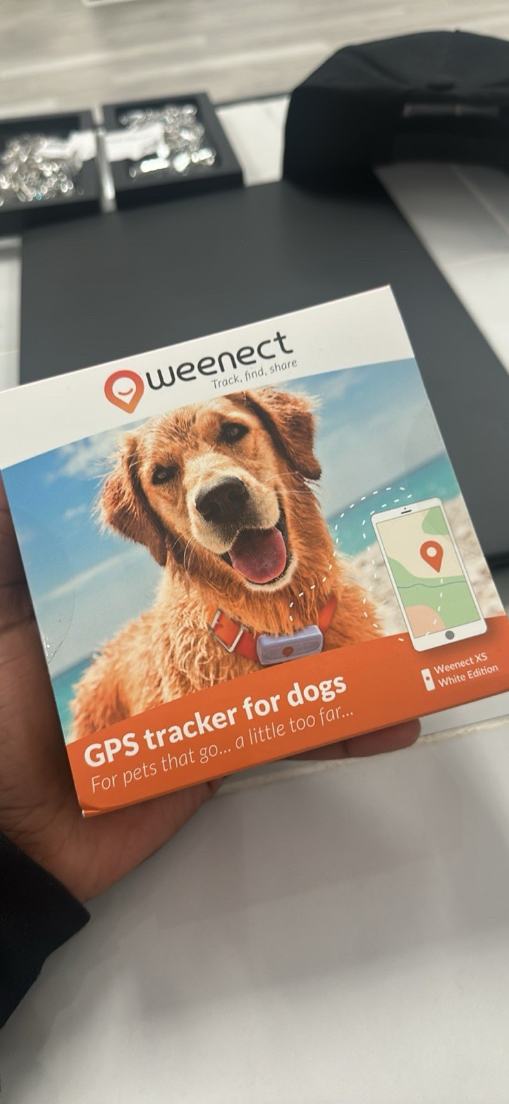 Weenect Dog XS GPS Tracker – Real-Time Waterproof Mini for Small Dogs NEW