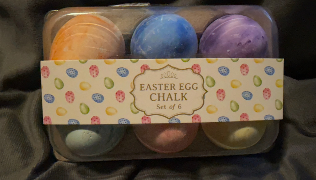 Sidewalk Chalk Eggs 6 Piece Non-Toxic Washable Assorted Colors