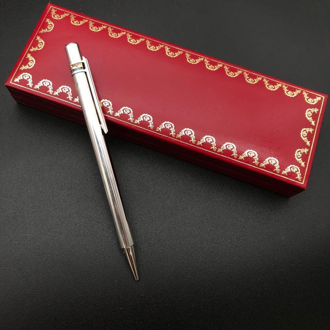 R Cartier Must De Silver Ballpoint Pen