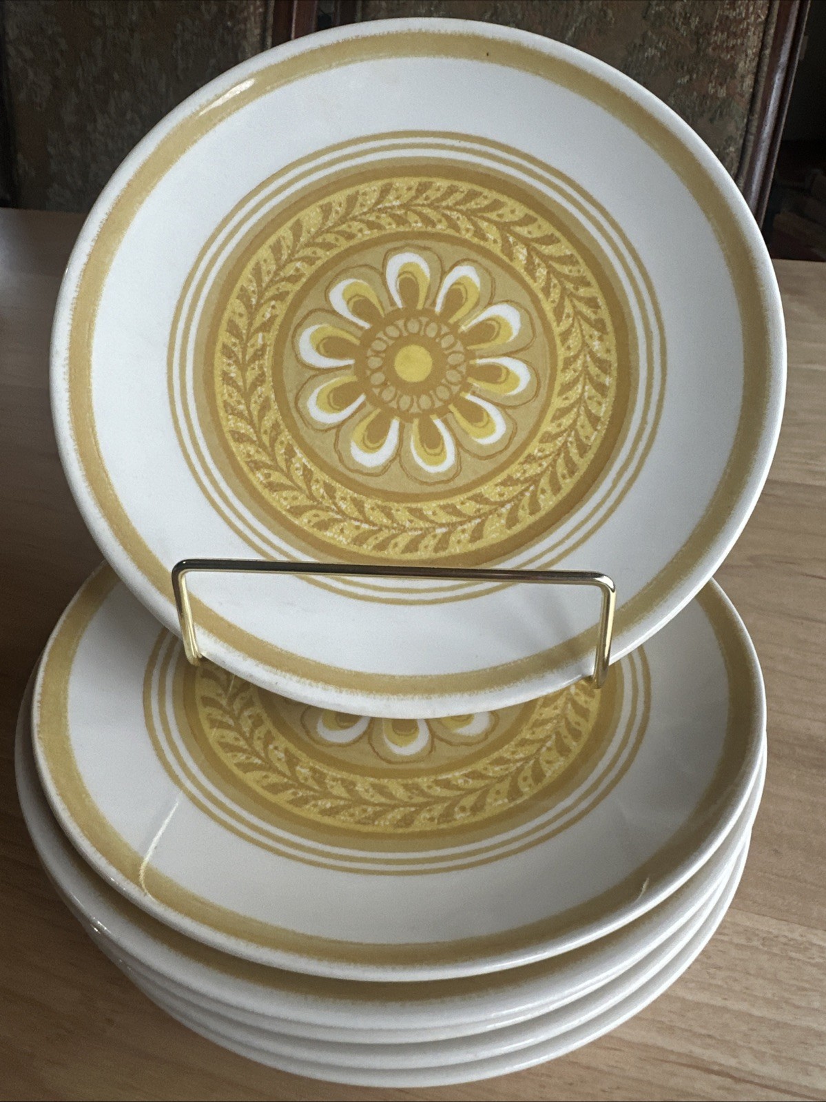 6 VTG Royal China Royal-Ironstone Casablanca Dessert Plates 7 1/4”