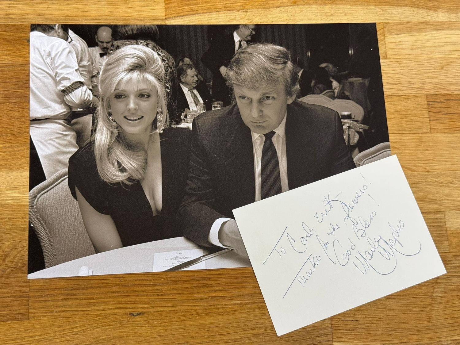 Marla Maples Actress & Donald Trump's ex wife, genuine Autograph