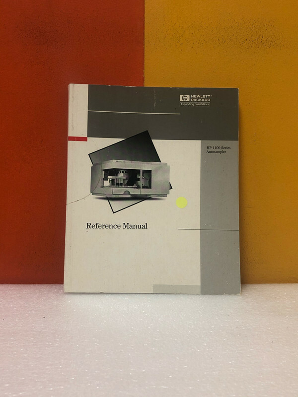 HP 1100 Series Autosampler Reference Manual