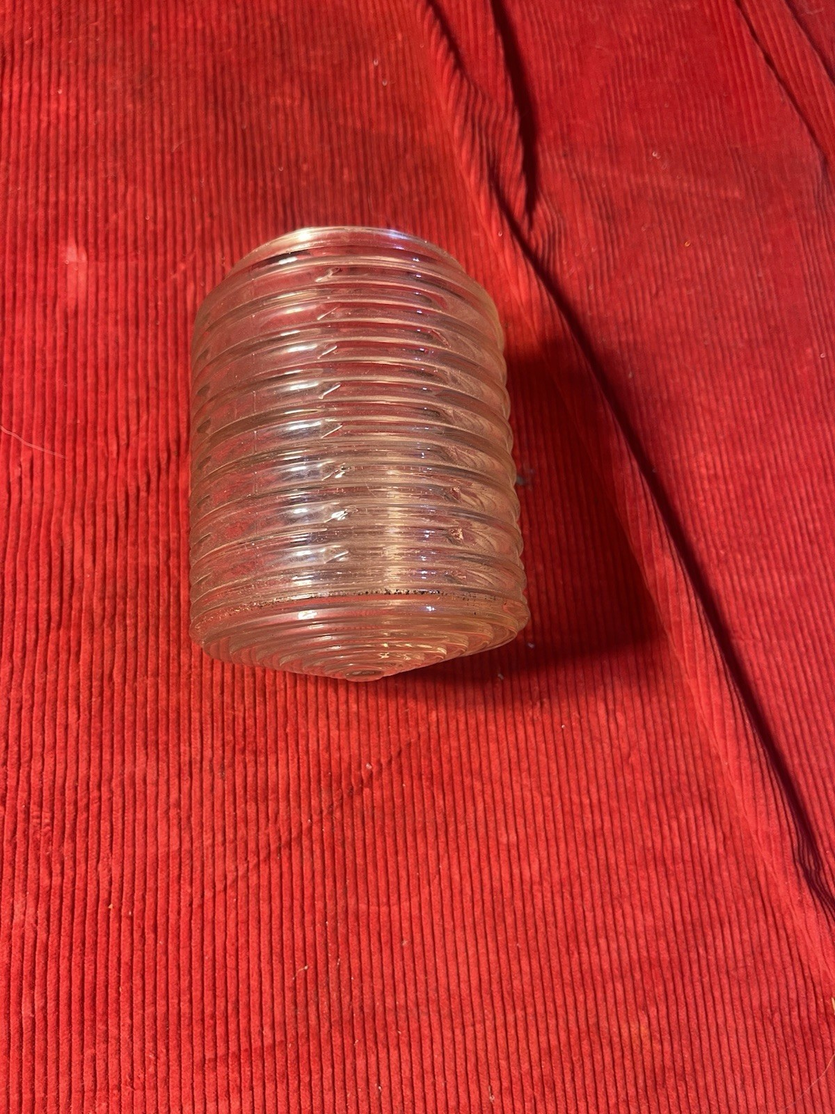 1940's 1950's VINTAGE BARN FIND PORCH Light Globe Tapered